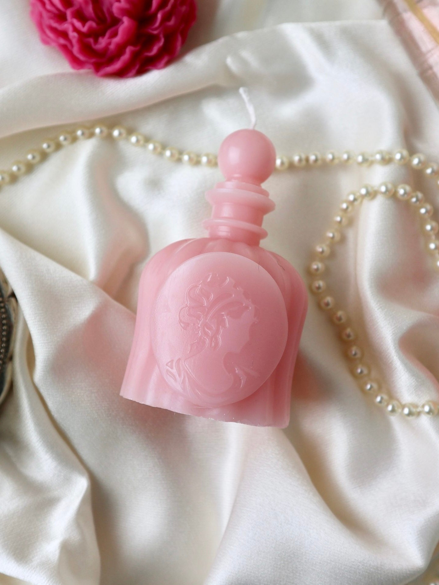 Kaars Roze Parfum fles