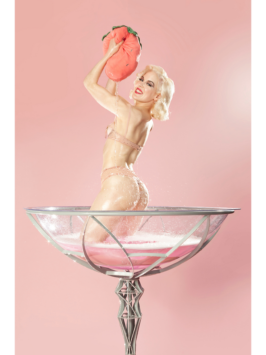 "A glass of Champagne" Fay Loren Print