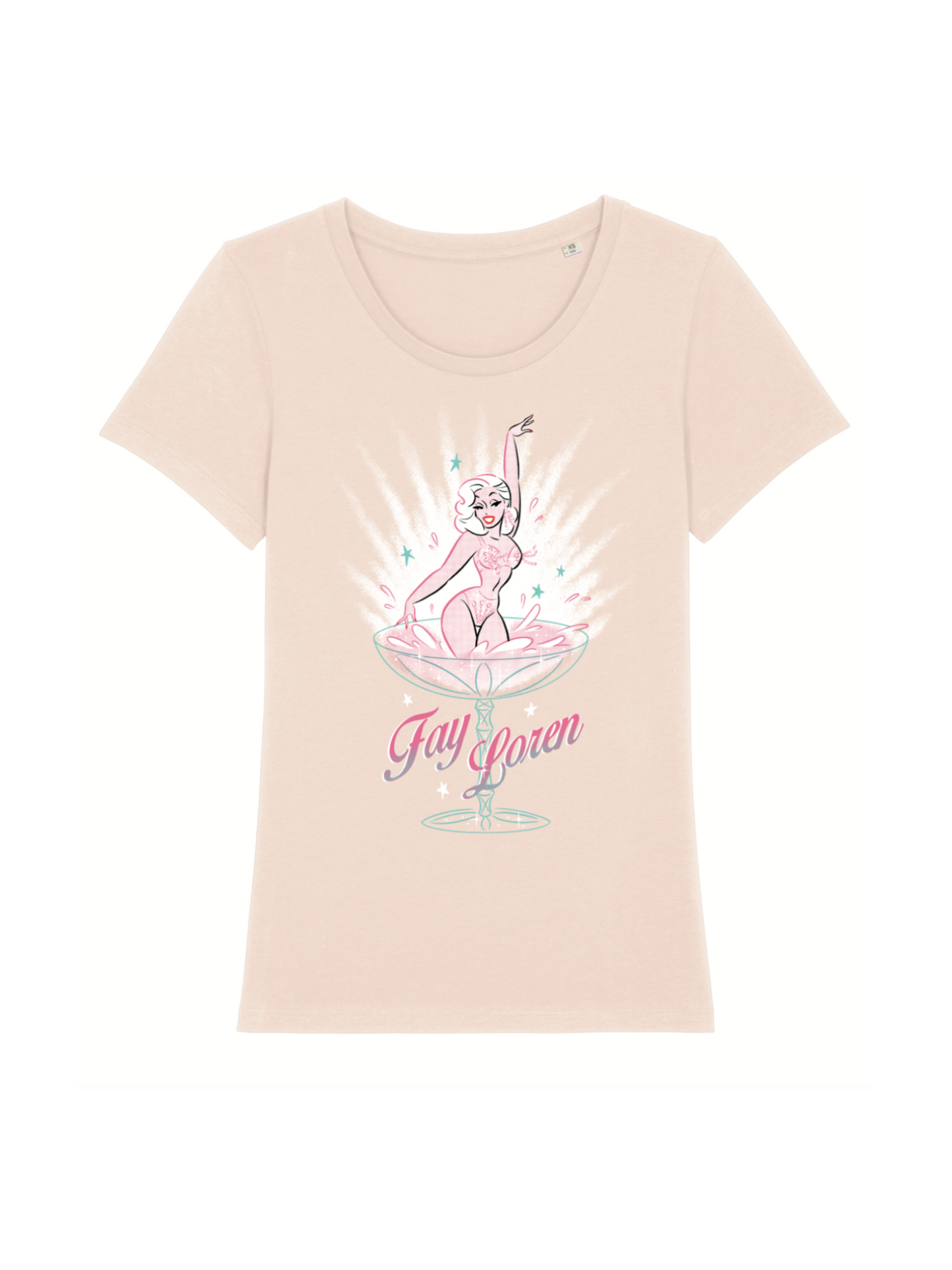 T-shirt Fay Loren Roze